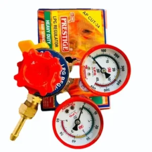 Red Brass LPG Regulator Double Gauge For Industrial A One Prestige