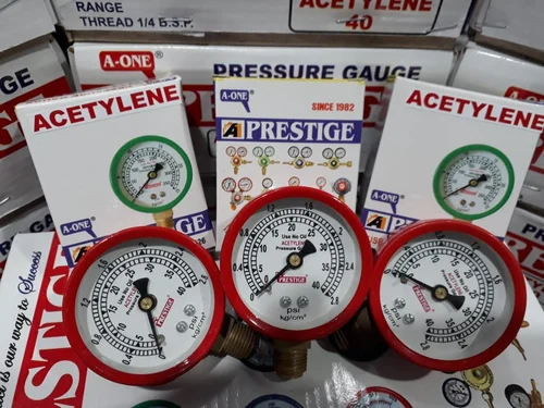 A One Prestige Acetylene Gas Pressure Gauge For D-A