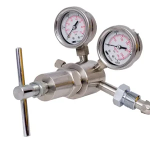 S.S Body Stainless Steel Double Stage Double Gauge High Pressure Regulator