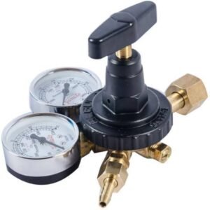 YAMATO Double Gauge Regulator Yamato Co2 Regulator with Solenoid Valve Brass Body