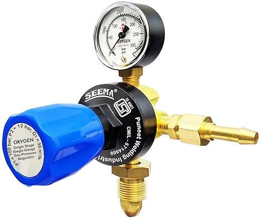 SEEMA Single Stage Double Gauge Argon Gas Pressure Regulator Best Price (ISI Certified) - Image 6