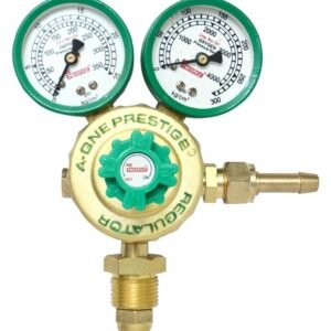 A One Prestige Single Stage Double Meter Oxygen Regulator Brass Body Prestige