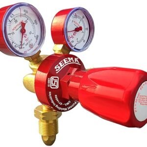 SEEMA Single Stage Double Gauge D-A Acetylene Gas Pressure Regulator (ISI Certified) Best Price