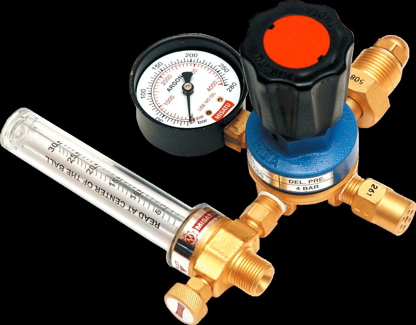 ARGON-CO2 Flow Meter Misatu Brass Body Get Best Price - Image 2