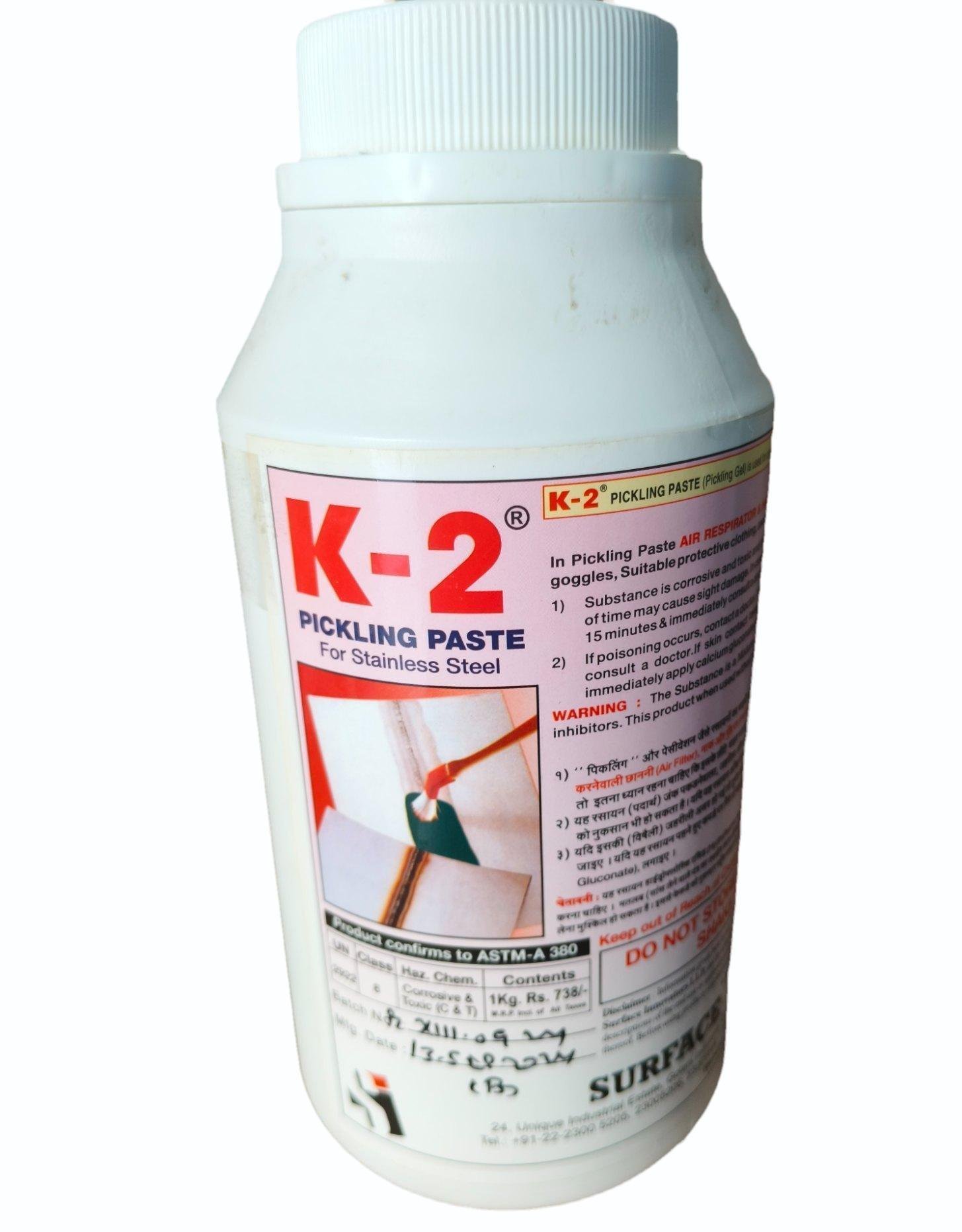 K2 Paste Gel 1Kg Application for Cleaning Stainless Steel - Image 5