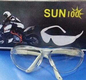 SUN 100 Safety Spectacles Modish Protection White-Clear Dealers Supplires