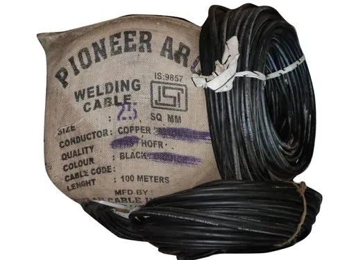 PIONEER ARC Welding Cable Copper 25sqmm ISI HOFR Rubber 300amp From 600amp Use